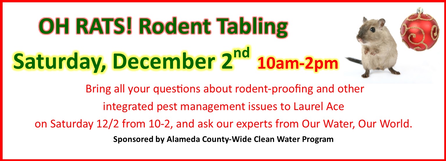 Oh Rats! Rodent IPM Tabling December 2