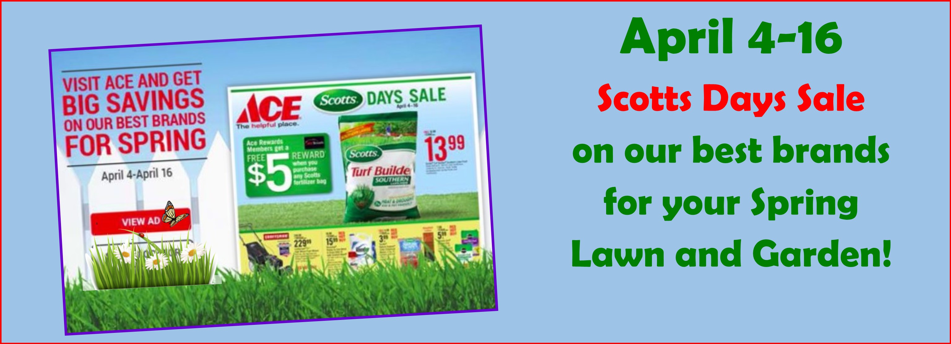 April Scotts Days Sale to 4/16