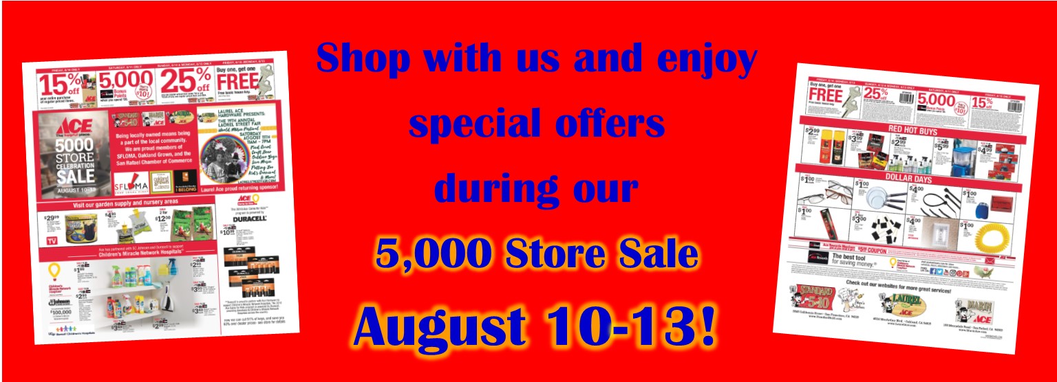 5000 Store Sale August 10-13 18