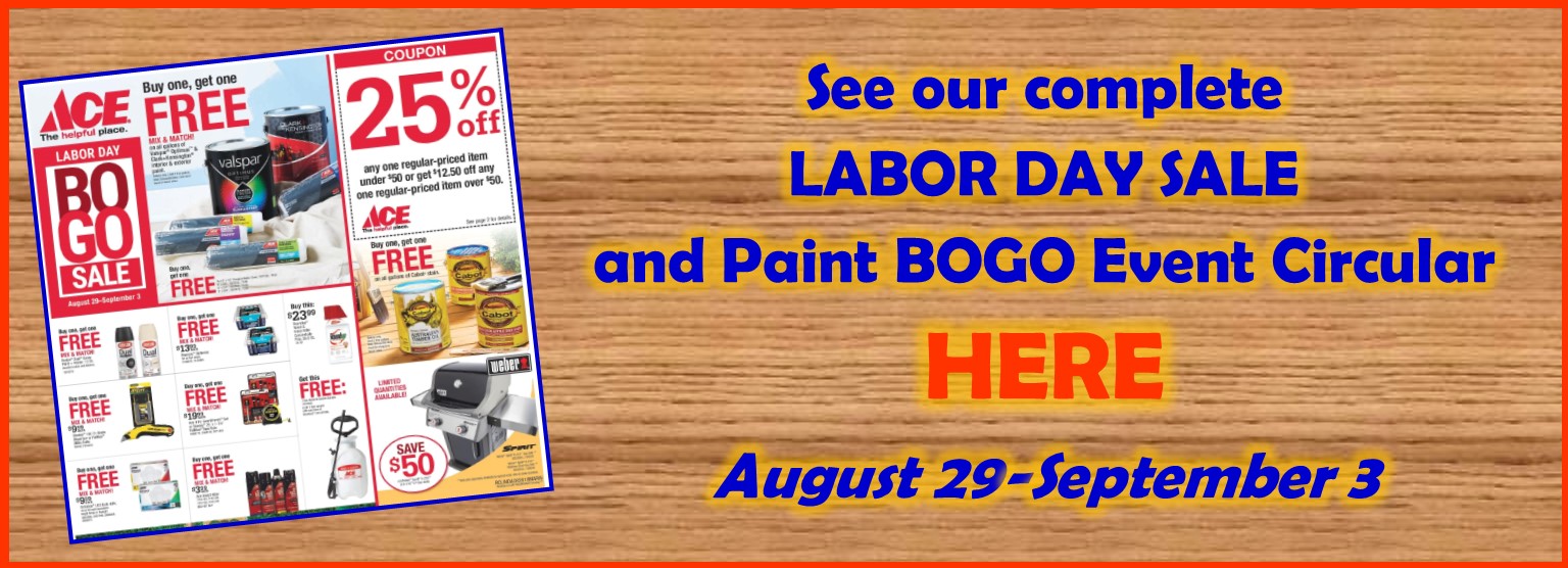 Labor Day Sale and BOGO event