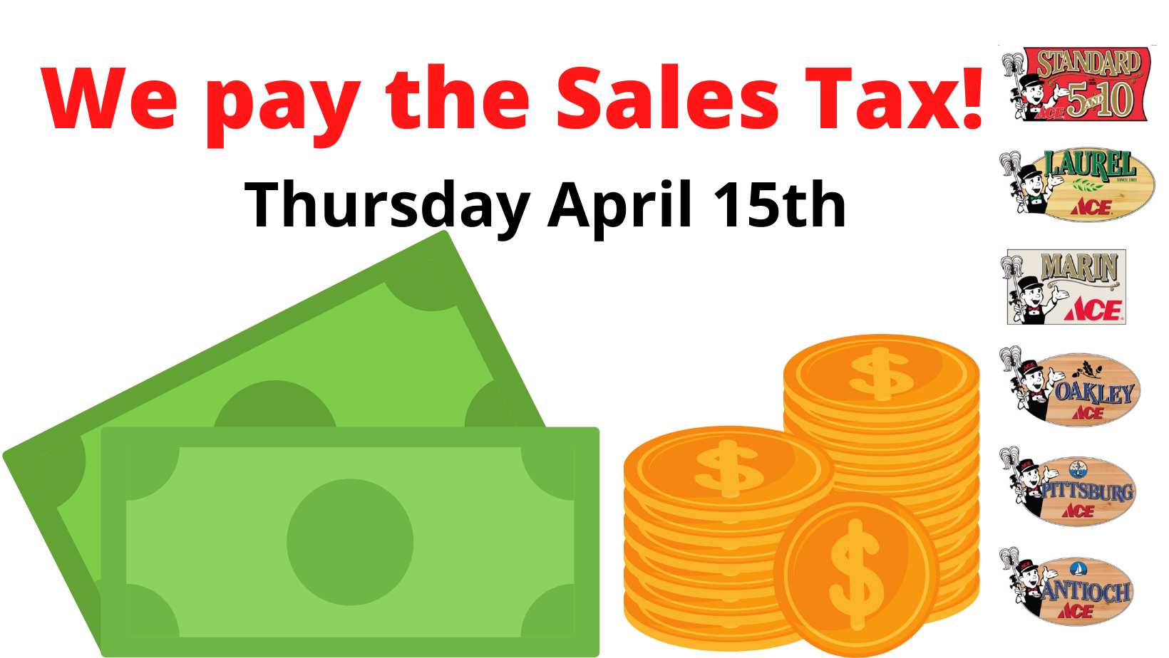 We pay the Sales Tax April 15th