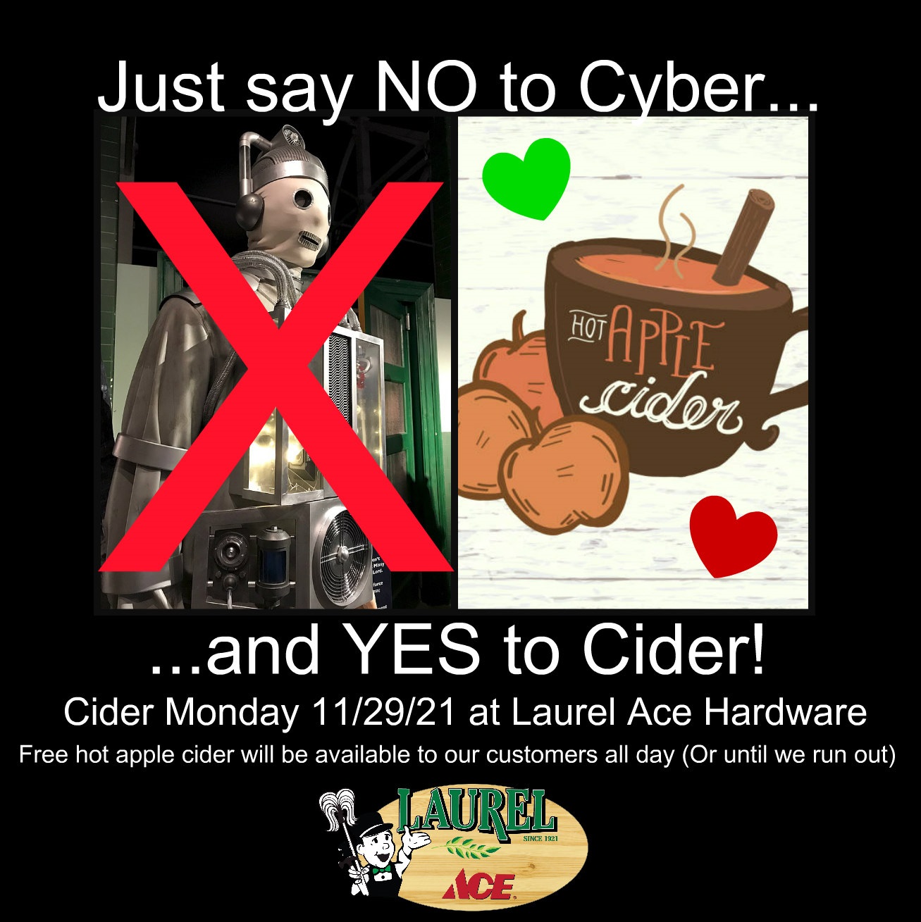 Cider not Cyber Monday