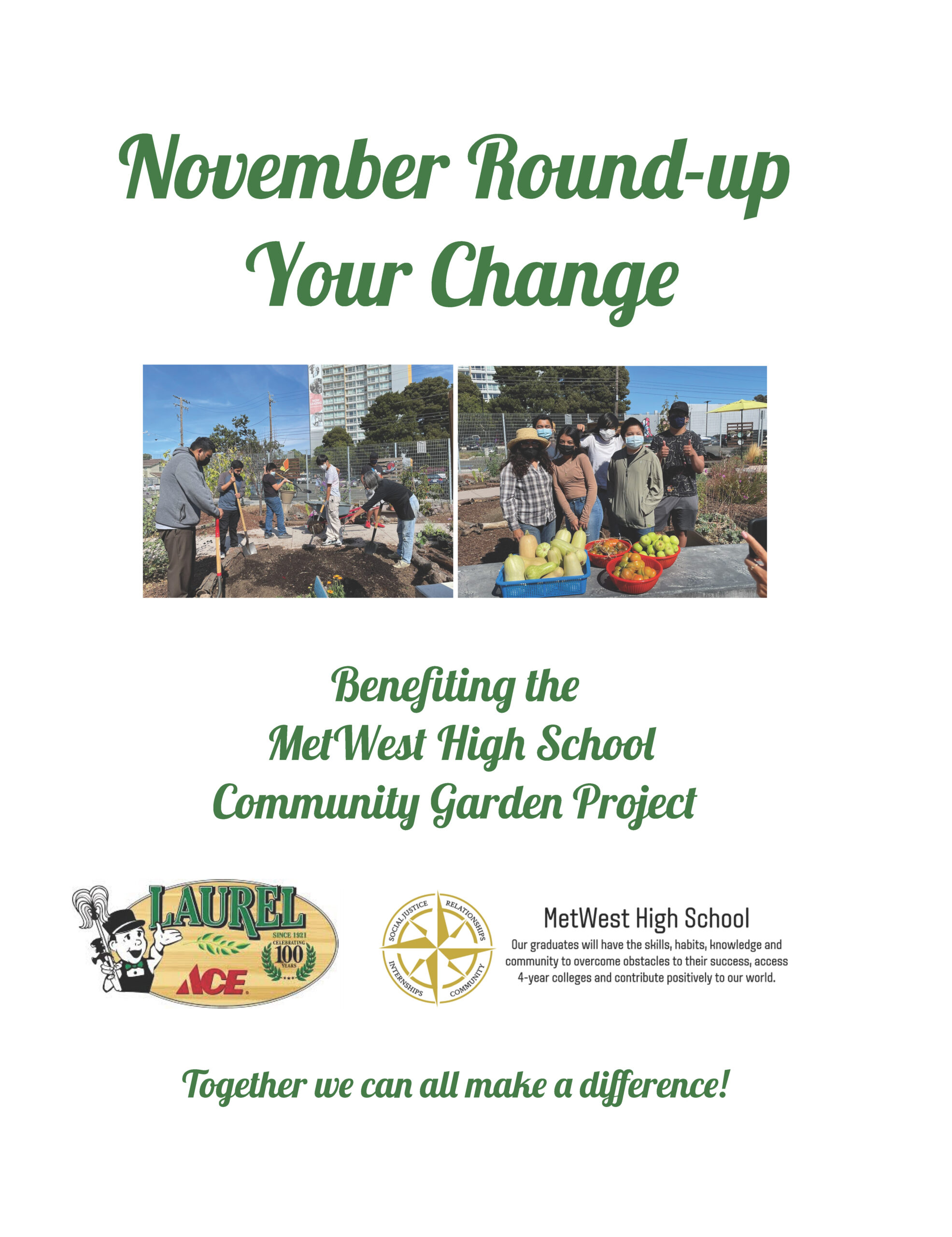 November Round-Up Your Change for Met West