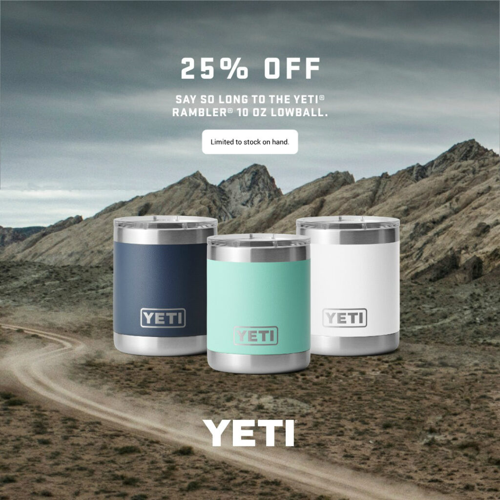 25% off Yeti Lowballs